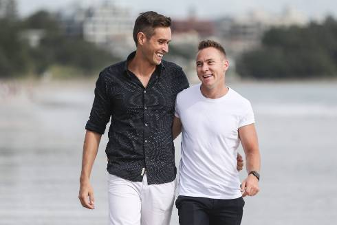 Same-Sex Couples were walking on the street - Joy of Life® Surrogacy