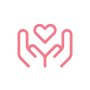 icon holding heart