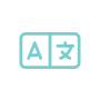 icon language blue